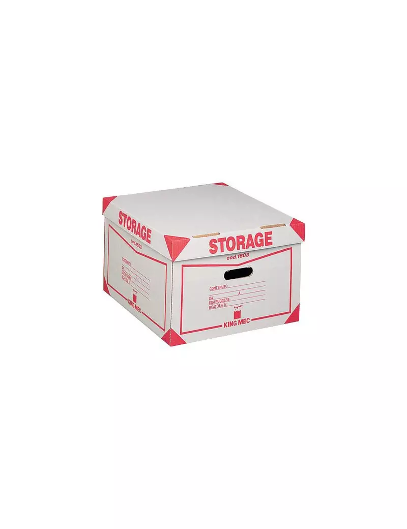 Contenitore Storage King Mec - 41x27x43 cm - 00160300 (Bianco Conf. 12) Contenitore Storage King Mec - 41x27x43 cm - 00160300 (Bianco Conf. 12)