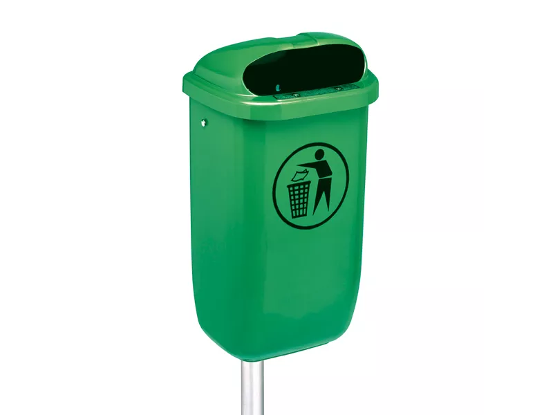 Cestino Gettacarte da Esterni Classic Medial International - 50 Litri - 40x34,8x74,5 cm - 102050 (Verde) Cestino Gettacarte da Esterni Classic Medial International - 50 Litri - 40x34,8x74,5 cm - 102050 (Verde)