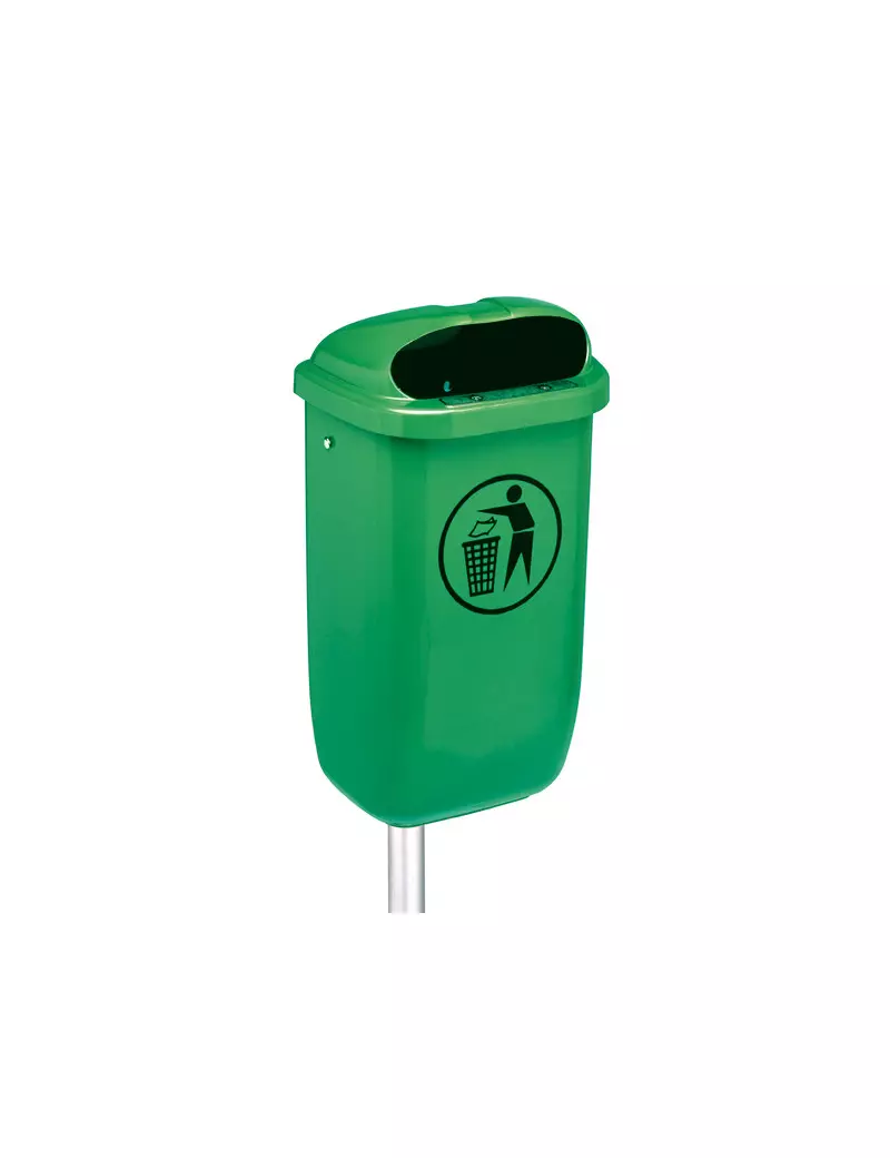 Cestino Gettacarte da Esterni Classic Medial International - 50 Litri - 40x34,8x74,5 cm - 102050 (Verde) Cestino Gettacarte da Esterni Classic Medial International - 50 Litri - 40x34,8x74,5 cm - 102050 (Verde)