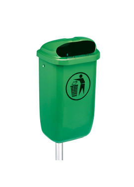 Cestino Gettacarte da Esterni Classic Medial International - 50 Litri - 40x34,8x74,5 cm - 102050 (Verde)