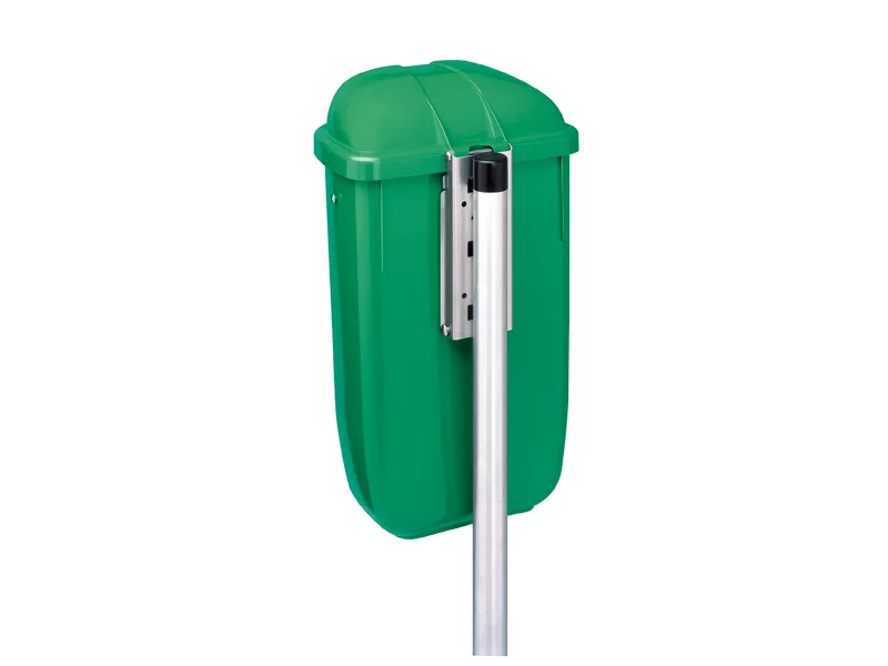 Palo Zincato per Cestino Gettacarte da Esterni Classic Medial International - 120 cm - 778016 (Acciaio)