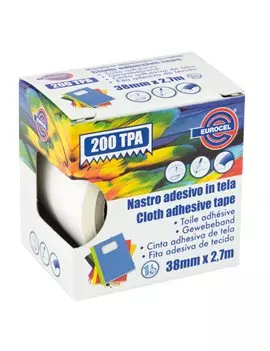 Nastro Adesivo in Tela TPA 200 Eurocel - 38 mm x 2,7 m - 016014314 (Bianco)