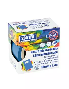 Nastro Adesivo in Tela TPA 200 Eurocel - 38 mm x 2,7 m - 016614314 (Blu)