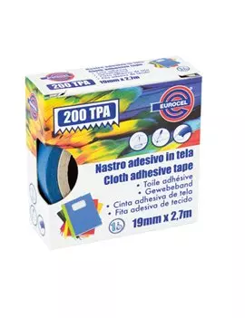 Nastro Adesivo in Tela TPA 200 Eurocel - 19 mm x 2,7 m - 016614194 (Blu)