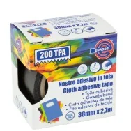 Nastro Adesivo in Tela TPA 200 Eurocel - 38 mm x 2,7 m - 016714314 (Nero)