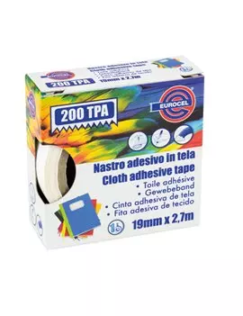 Nastro Adesivo in Tela TPA 200 Eurocel - 19 mm x 2,7 m - 016214194 (Rosso)