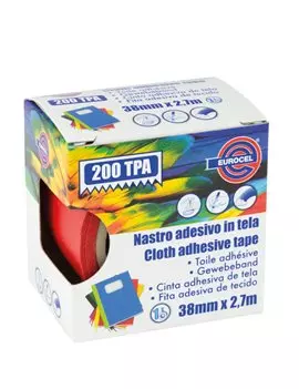 Nastro Adesivo in Tela TPA 200 Eurocel - 38 mm x 2,7 m - 016214314 (Rosso)