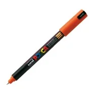 Marcatore a Tempera Uni Posca PC1M Uni-Ball - Punta Tonda - 0,7 mm - M-PC1MR-AC (Arancio)