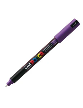 Marcatore a Tempera Uni Posca PC1M Uni-Ball - Punta Tonda - 0,7 mm - M-PC1MR-VI (Viola)