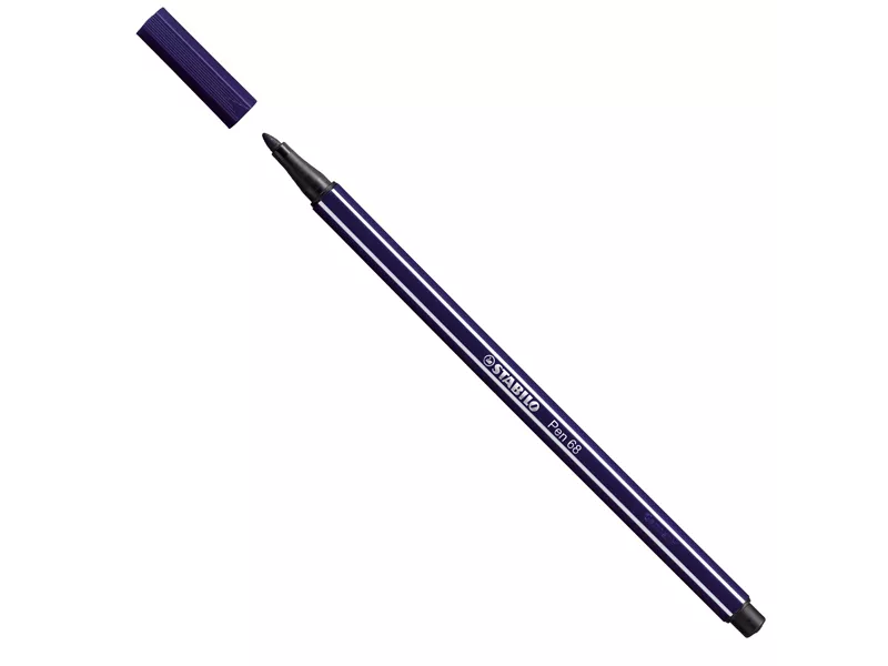Pennarello Pen 68 Stabilo - 1 mm - 68/22 (Blu di Prussia Conf. 10)