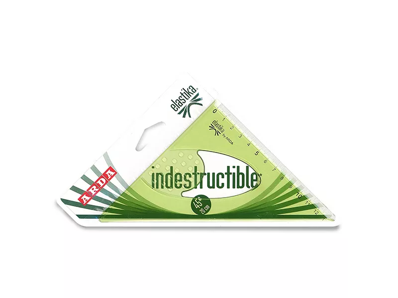 Squadra Linea Elastika Arda - 45° - 20 cm - EL4520 (Verde Trasparente)