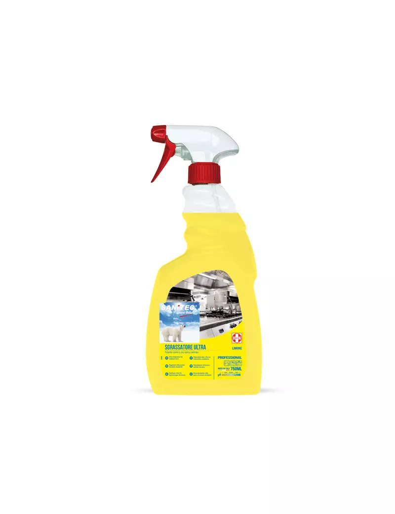Sgrassatore Ultra Limone Sanitec - 1810-S - 750 ml Sgrassatore Ultra Limone Sanitec - 1810-S - 750 ml