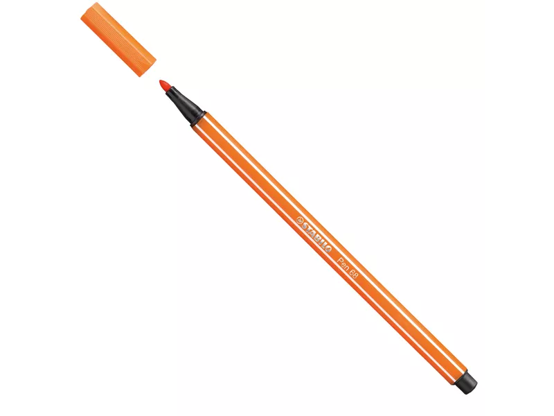 Pennarello Pen 68 Stabilo - 1 mm - 68/30 (Vermiglio Pallido Conf. 10)