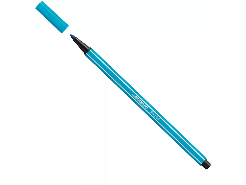 Pennarello Pen 68 Stabilo - 1 mm - 68/31 (Blu Chiaro Conf. 10)
