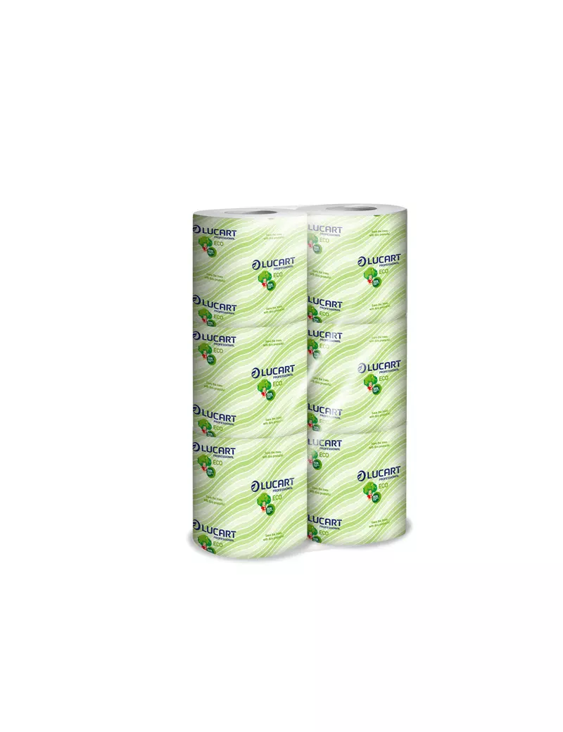 Carta Igienica Eco 1 Lucart - Rotolo - 2 Veli - 200 Strappi - 811458 (Conf. 6) Carta Igienica Eco 1 Lucart - Rotolo - 2 Veli - 200 Strappi - 811458 (Conf. 6)