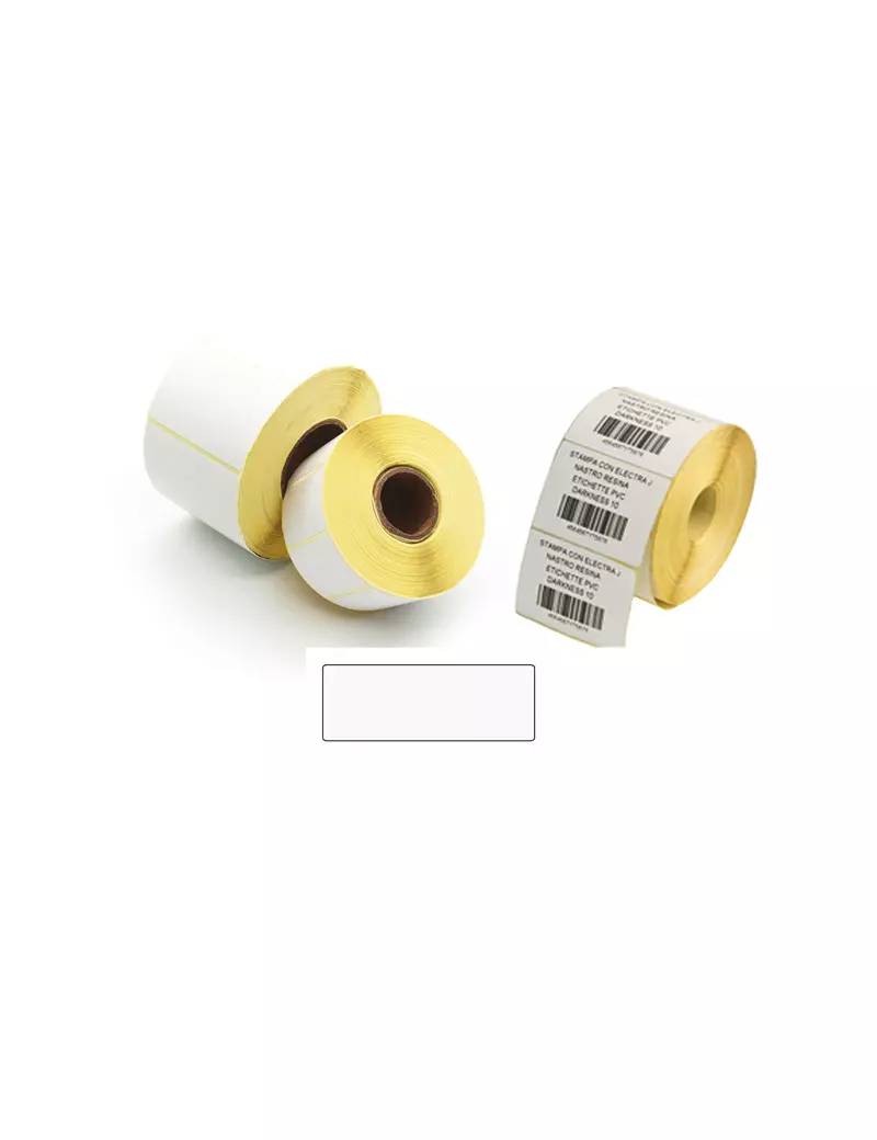 Etichette a Trasferimento Termico Diretto Printex - 40x12 mm - 2 Piste - ETE4012 (Bianco Conf. 5000)