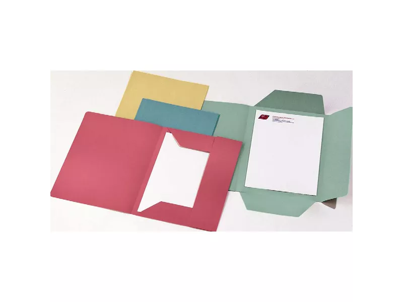 Cartellina in Cartoncino Cartiere del Garda - 3 Lembi senza Stampa - 25x33 cm - 200 g - CG0111MLXXXAJ04 (Giallo Conf. 50)