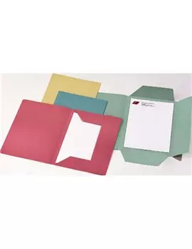 Cartellina in Cartoncino Cartiere del Garda - 3 Lembi senza Stampa - 25x33 cm - 200 g - CG0111MLXXXAJ11 (Rosa Conf. 50)