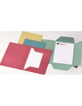 Cartellina in Cartoncino Cartiere del Garda - 3 Lembi senza Stampa - 25x33 cm - 200 g - CG0111MLXXXAJ03 (Verde Conf. 50)