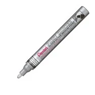 Marcatore Permanente a Vernice Paint Marker Pentel - Punta Tonda - 4,5 mm - MMP10-Z (Argento)