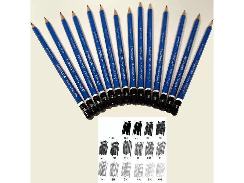 Matita Mars Lumograph Staedtler - F - 100-F (Conf. 12) Matita Mars Lumograph Staedtler - F - 100-F (Conf. 12)