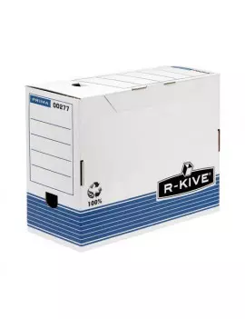 Sistema di Archiviazione R-Kive Prima Fellowes - 15,8x32,7x26,5 cm (Bianco e Blu Conf. 10)