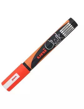 Marcatore a Tempera Uni Chalk PWE5M Uni-Ball - Punta Tonda - M PWE5M ACF (Arancio Fluo)