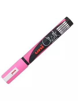 Marcatore a Tempera Uni Chalk PWE5M Uni-Ball - Punta Tonda - M PWE5M RAF (Rosa Fluo)