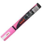 Marcatore a Tempera Uni Chalk PWE5M Uni-Ball - Punta Tonda - M PWE5M RAF (Rosa Fluo)