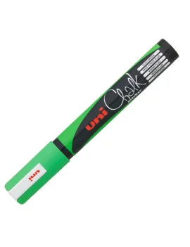 Marcatore a Tempera Uni Chalk PWE5M Uni-Ball - Punta Tonda - M PWE5M VF (Verde Fluo)