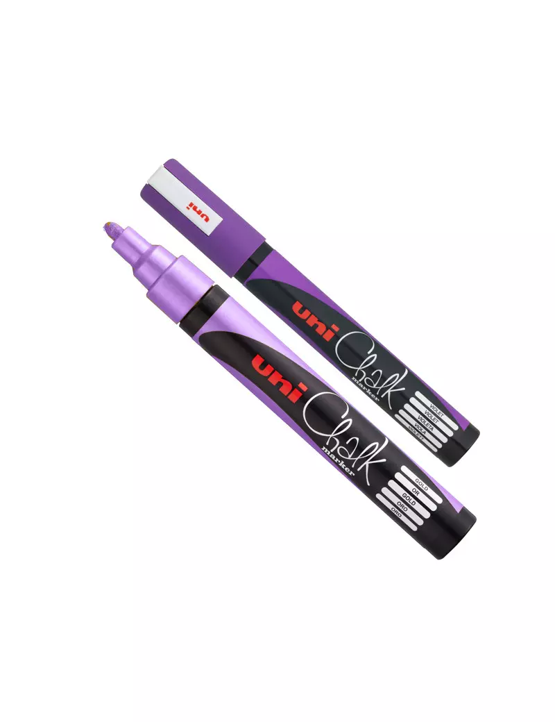 Marcatore a Gesso Liquido Uni Chalk PWE5M Uni-Ball - Punta Tonda - M PWE5M VI (Viola) Marcatore a Gesso Liquido Uni Chalk PWE5M Uni-Ball - Punta Tonda - M PWE5M VI (Viola)
