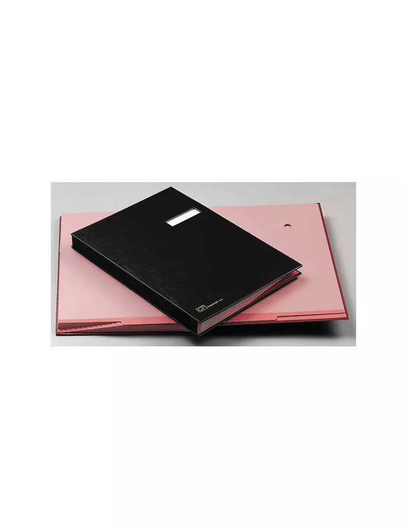 Libro Firma 14 Intercalari Fraschini - 24x34 cm - 614E-NER (Nero) Libro Firma 14 Intercalari Fraschini - 24x34 cm - 614E-NER (Nero)