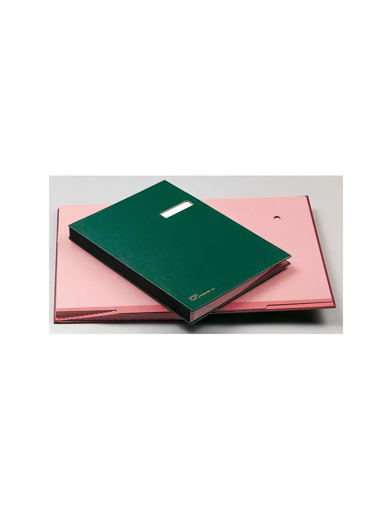 Libro Firma 14 Intercalari Fraschini - 24x34 cm - 614E-VER (Verde) Libro Firma 14 Intercalari Fraschini - 24x34 cm - 614E-VER (Verde)