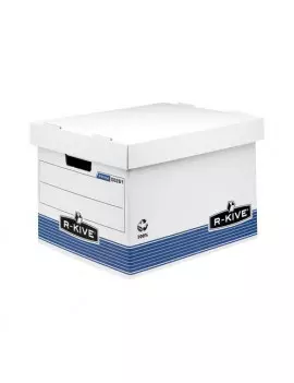 Sistema di Archiviazione R-Kive Prima Fellowes - 33,5x40,4x29,2 cm (Bianco e Blu Conf. 10)