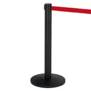 Colonnina Separa Code Medial International - 103341 (Nero con Nastro Rosso)