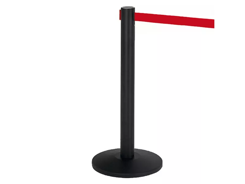 Colonnina Separa Code Medial International - 103341 (Nero con Nastro Rosso)