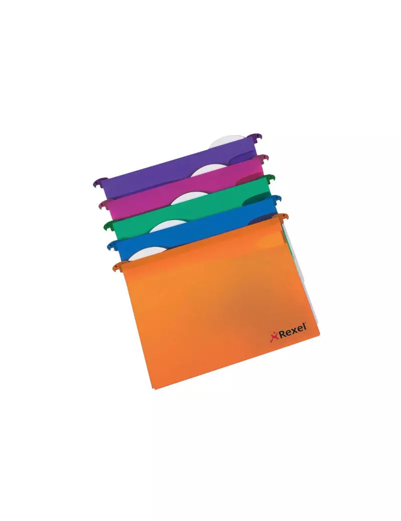 Cartelle Sospese MFX in Polipropilene Rexel - Cassetto - Interasse 33 cm - V - 2101564 (Assortiti Conf. 10) Cartelle Sospese MFX in Polipropilene Rexel - Cassetto - Interasse 33 cm - V - 2101564 (Assortiti Conf. 10)
