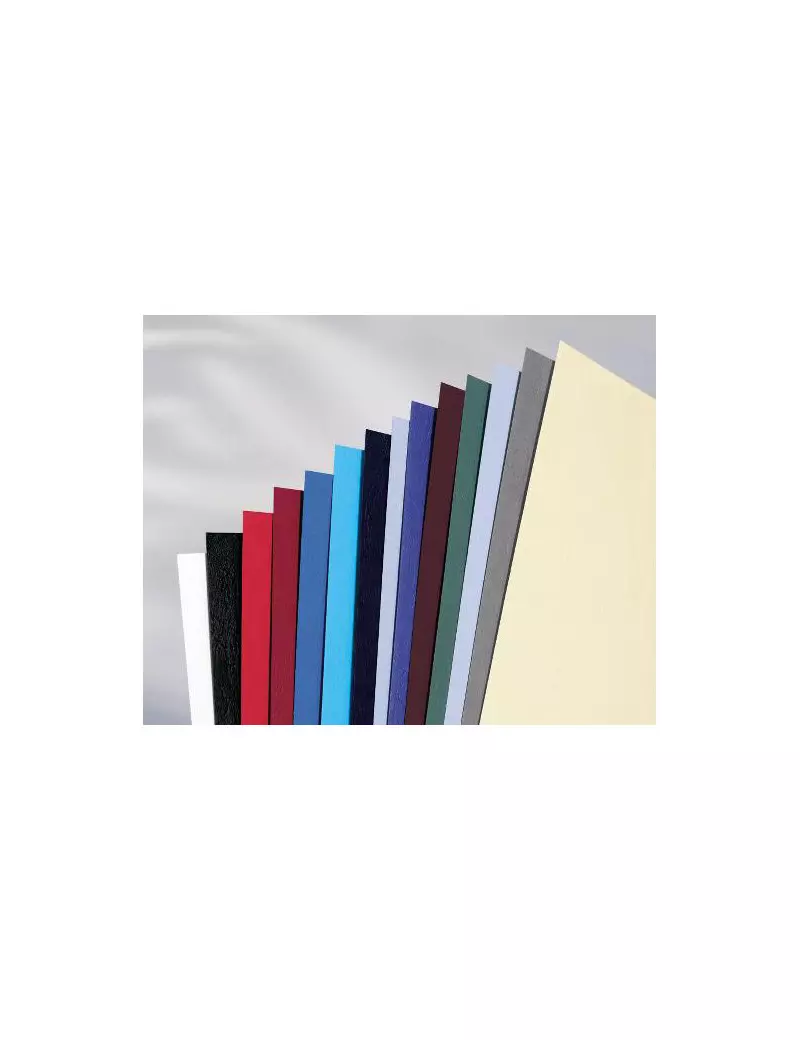 Copertine in Cartoncino per Rilegatura GBC - A4 Goffrata - CE040020 (Blu Conf. 100) Copertine in Cartoncino per Rilegatura GBC - A4 Goffrata - CE040020 (Blu Conf. 100)