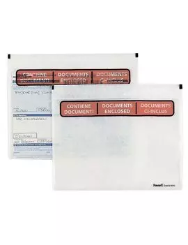 Busta Adesiva Portadocumenti Speedy Doc C5 Favorit - Contiene Documenti - 23x16,5 cm - 400089730 (Trasparente Conf. 1000)