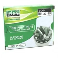 Punti Metallici per Cucitrice ad Alti Spessori Lebez - 23/15 - KH-23-15 (Conf. 1000)