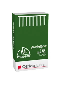 Punti Metallici per Cucitrice 126 Punto Oro 24/6 RO-MA - 1003103 (Conf. 10000)