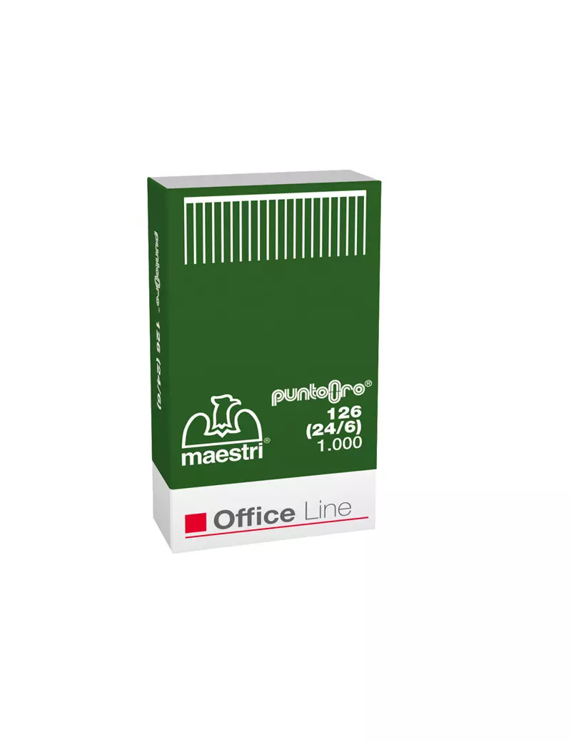 Punti Metallici per Cucitrice 126 Punto Oro 24/6 RO-MA - 1003103 (Conf. 10000) Punti Metallici per Cucitrice 126 Punto Oro 24/6 RO-MA - 1003103 (Conf. 10000)