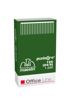 Punti Metallici per Cucitrice 126 Punto Oro 24/6 RO-MA - 1003103 (Conf. 10000)