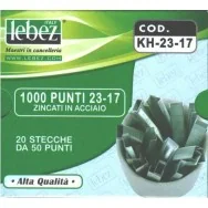 Punti Metallici per Cucitrice ad Alti Spessori Lebez - 23/17 - KH-23-17 (Conf. 1000)