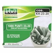 Punti Metallici per Cucitrice ad Alti Spessori Lebez - 23/20 - KH-23-20 (Conf. 1000)