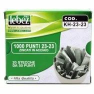 Punti Metallici per Cucitrice ad Alti Spessori Lebez - 23/23 - KH-23-23 (Conf. 1000)