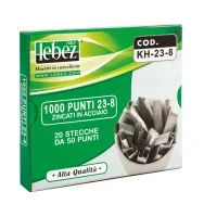 Punti Metallici per Cucitrice ad Alti Spessori Lebez - 23/8 - KH-23-8 (Conf. 1000)