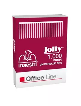 Punti Metallici per Cucitrice RO-MA - 6/4 Jolly Oro - 1001121 (Conf. 10000)