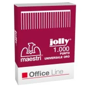Punti Metallici per Cucitrice RO-MA - 6/4 Jolly Oro - 1001121 (Conf. 10000)