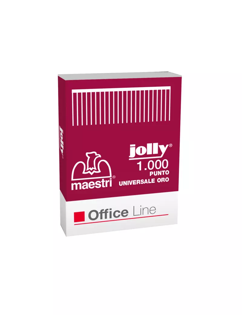Punti Metallici per Cucitrice RO-MA - 6/4 Jolly Oro - 1001121 (Conf. 10000) Punti Metallici per Cucitrice RO-MA - 6/4 Jolly Oro - 1001121 (Conf. 10000)